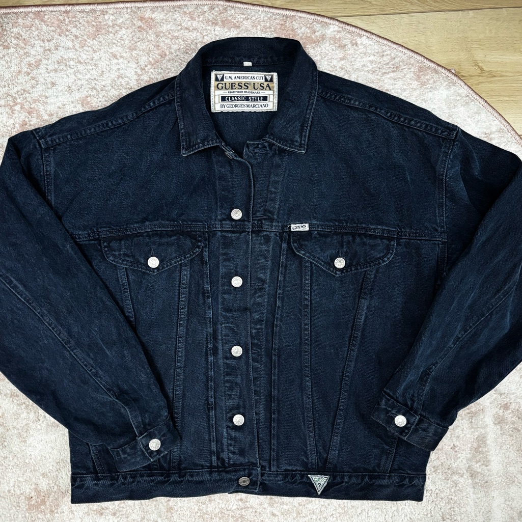 Vintage 90s Guess Usa Denim Jacket Xl Pristine